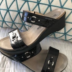 Mephisto double strap sandals size 38 (8 US)